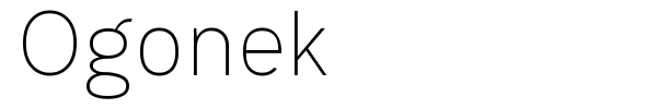 Ogonek font preview